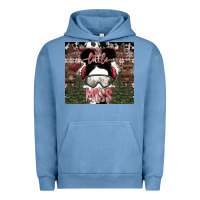 Pigment Pebble Blue Little Miss Urban Hoodie - CowhideDigitalArt