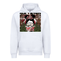 White Little Miss Urban Hoodie - CowhideDigitalArt