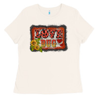 Bone ladybug  love bug backround Ladies Tee - BarkalooDesign