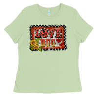 Matcha ladybug  love bug backround Ladies Tee - BarkalooDesign