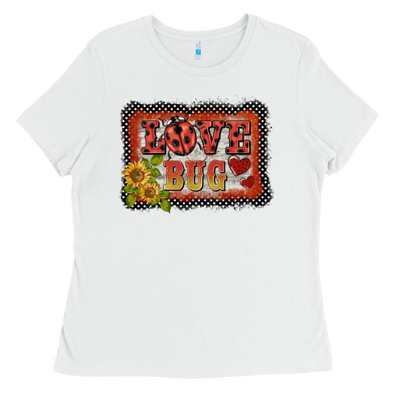 Ladybug  Love Bug Backround Ladies Tee by BarkalooDesign | Teevron