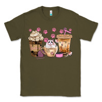 Army Green cat coffee cups with paw bbs Classic Tee - BundleAndBundleShop