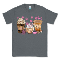 Charcoal Heather cat coffee cups with paw bbs Classic Tee - BundleAndBundleShop