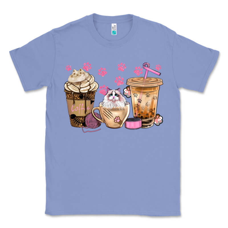 Cat Coffee Cups With Paw Bbs Classic Tee by BundleAndBundleShop | Teevron