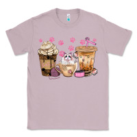 Lilac cat coffee cups with paw bbs Classic Tee - BundleAndBundleShop