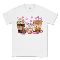 White cat coffee cups with paw bbs Classic Tee - BundleAndBundleShop