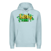 Blue Mist lucky mini st patricks Premium Hoodie - HowdyJamesFarm