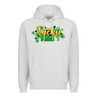 Dove Grey lucky mini st patricks Premium Hoodie - HowdyJamesFarm