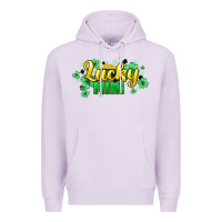 Lilac lucky mini st patricks Premium Hoodie - HowdyJamesFarm