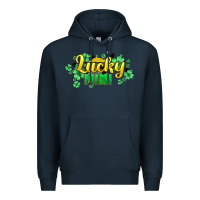Navy lucky mini st patricks Premium Hoodie - HowdyJamesFarm