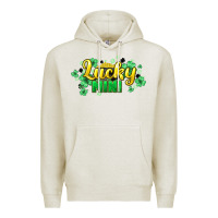 Oatmeal Heather lucky mini st patricks Premium Hoodie - HowdyJamesFarm