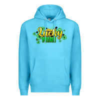 Ocean Blue lucky mini st patricks Premium Hoodie - HowdyJamesFarm