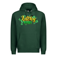Sports Green lucky mini st patricks Premium Hoodie - HowdyJamesFarm