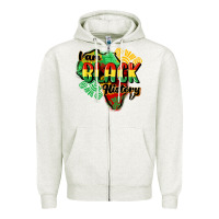 Oatmeal Heather i am black history Zipper Hoodie - CowGirlArtShop