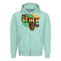 Seafoam i am black history Zipper Hoodie - CowGirlArtShop