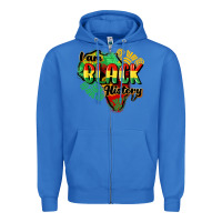 True Royal i am black history Zipper Hoodie - CowGirlArtShop