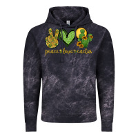 Cloud Black peace love cactus Vintage Hoodie - Jasminsmagicworld