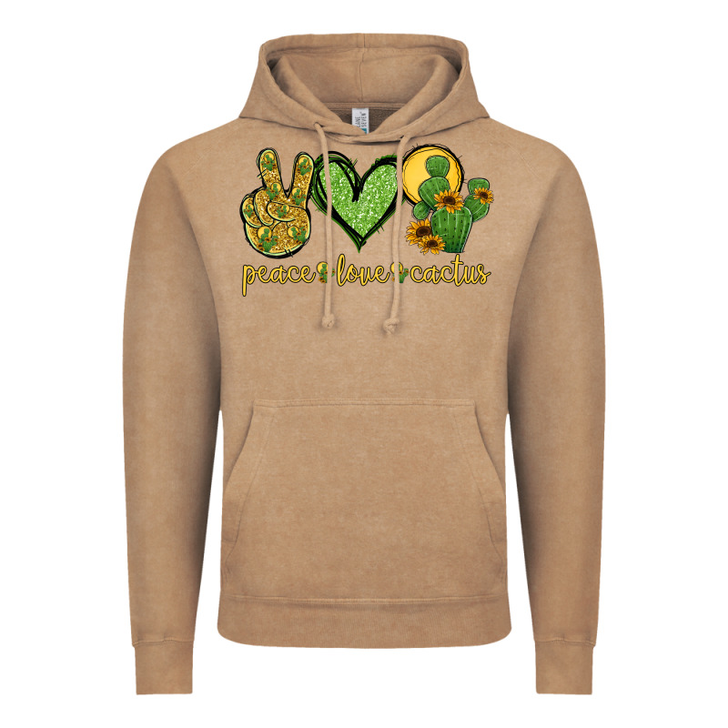 Peace Love Cactus Vintage Hoodie by Jasminsmagicworld | Teevron