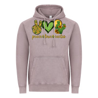 Vintage Zinc peace love cactus Vintage Hoodie - Jasminsmagicworld