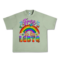 Oil Green Western Free To Be Lgbtq Urban Heavy Tee - BundleAndBundleShop