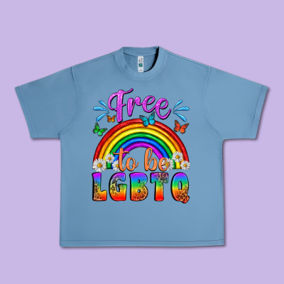 Western Free To Be Lgbtq Urban Heavy Tee Designed By Bundleandbundleshop