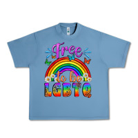 Pebble Blue Western Free To Be Lgbtq Urban Heavy Tee - BundleAndBundleShop