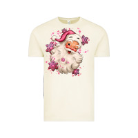 Vintage Arctic pink christmas santa claus Vintage Tee - MaliasSmallBusiness