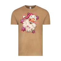 Pink Christmas Santa Claus Vintage Tee | Teevron
