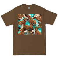 Cacao astec cowhide highlands cow Premium Tee - BarkalooDesign
