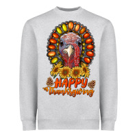 Heather Grey happy thanksgiving gemstone Heavyweight Sweatshirt - RanaPortraitStore