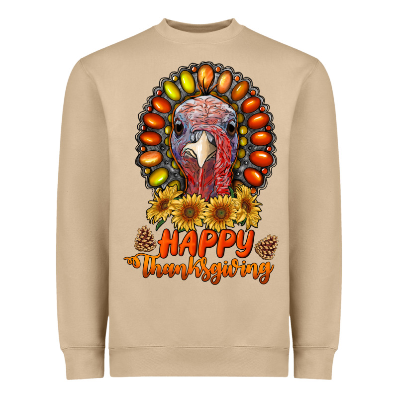 Happy Thanksgiving Gemstone Heavyweight Sweatshirt by RanaPortraitStore | Teevron