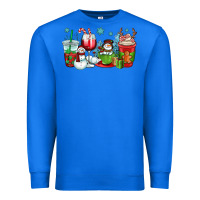 True Royal christmas snowman coffee cups Premium Sweatshirt - OliviaCreatesArt