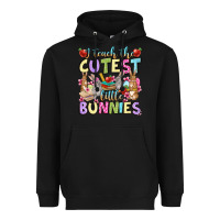 Black Easter Day I teach the cutest little bunnies Heavyweight Hoodie - OliviaCreatesArt