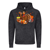 Vintage Black football turkey thanksgiving Vintage Hoodie - MaliasSmallBusiness
