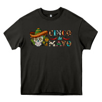 Asphalt cinco de mayo skull Heavy Core Tee - BarkalooDesign