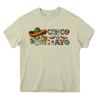 Mossy cinco de mayo skull Heavy Core Tee - BarkalooDesign