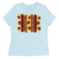 Baby Blue ladybug  brushstrokes Ladies Tee - BarkalooDesign
