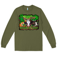 Army Green st patricks cows heifers go lucky Long Sleeve Tee - Jasminsmagicworld