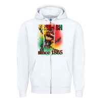 White free ish since 1865 juneteenth Zipper Hoodie - CowGirlArtShop