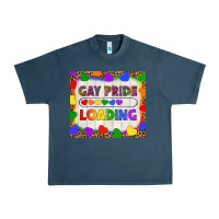 Midnight Navy Gay Pride Loading LGBTQ Tumbler Urban Heavy Tee - BundleAndBundleShop