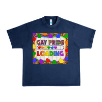 Navy Gay Pride Loading LGBTQ Tumbler Urban Heavy Tee - BundleAndBundleShop