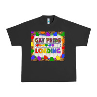 Pigment Black Gay Pride Loading LGBTQ Tumbler Urban Heavy Tee - BundleAndBundleShop