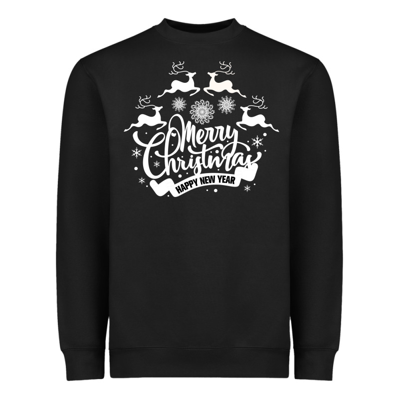 Merry Christmas Happy New Year Heavyweight Sweatshirt by Bettercallsaul | Teevron