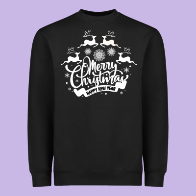 Merry Christmas Happy New Year Heavyweight Sweatshirt Designed By Bettercallsaul