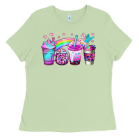 Matcha unicorn coffee Ladies Tee - Jasminsmagicworld