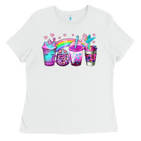 White unicorn coffee Ladies Tee - Jasminsmagicworld
