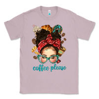 Lilac coffee please messy bun with coffee bean bbs Classic Tee - BundleAndBundleShop