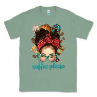 Sage coffee please messy bun with coffee bean bbs Classic Tee - BundleAndBundleShop