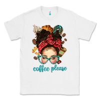 White coffee please messy bun with coffee bean bbs Classic Tee - BundleAndBundleShop