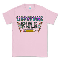 Bubblegum Pink librarians rule Classic Tee - CowhideDigitalArt